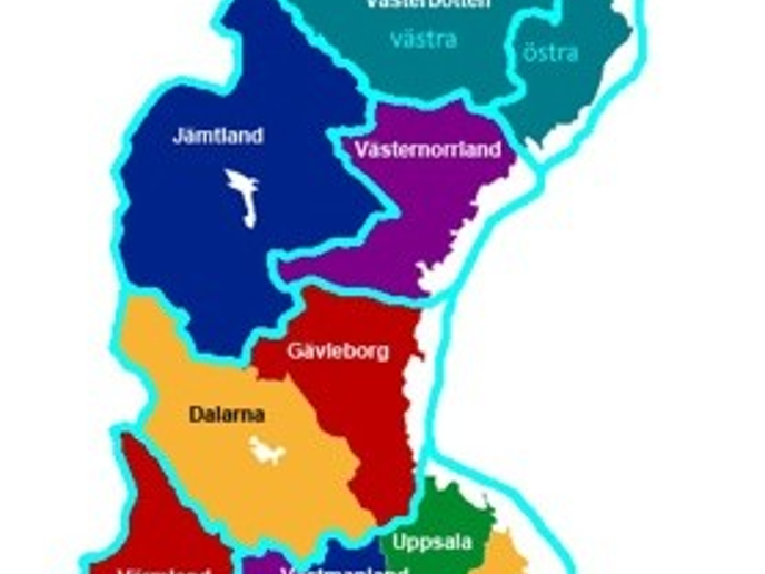 Sverigekarta Gränser Besk